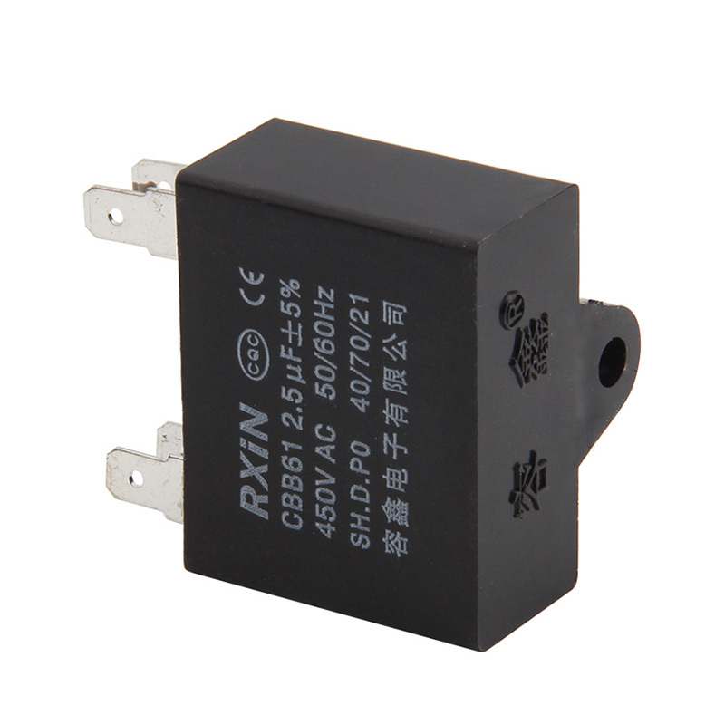 RXIN CBB61 2.5uf450VAC Motor Run Capacitor 2.5uf 450VAC Fan Capacitor Motor starting Capacitor