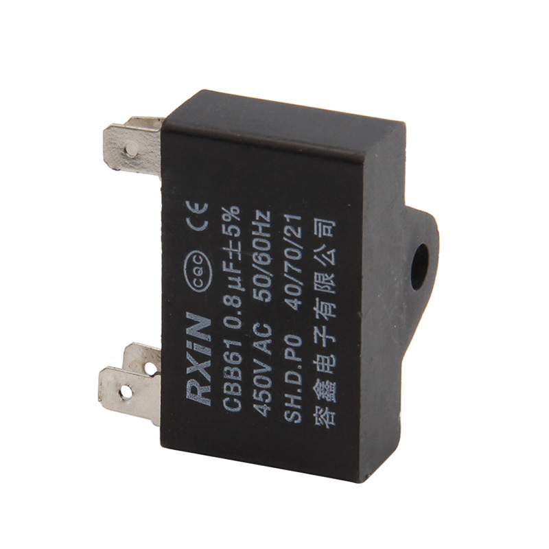 RXIN CBB61 0.8uf450VAC Motor Run Capacitor 0.8uf 450VAC Fan Capacitor Motor starting Capacitor