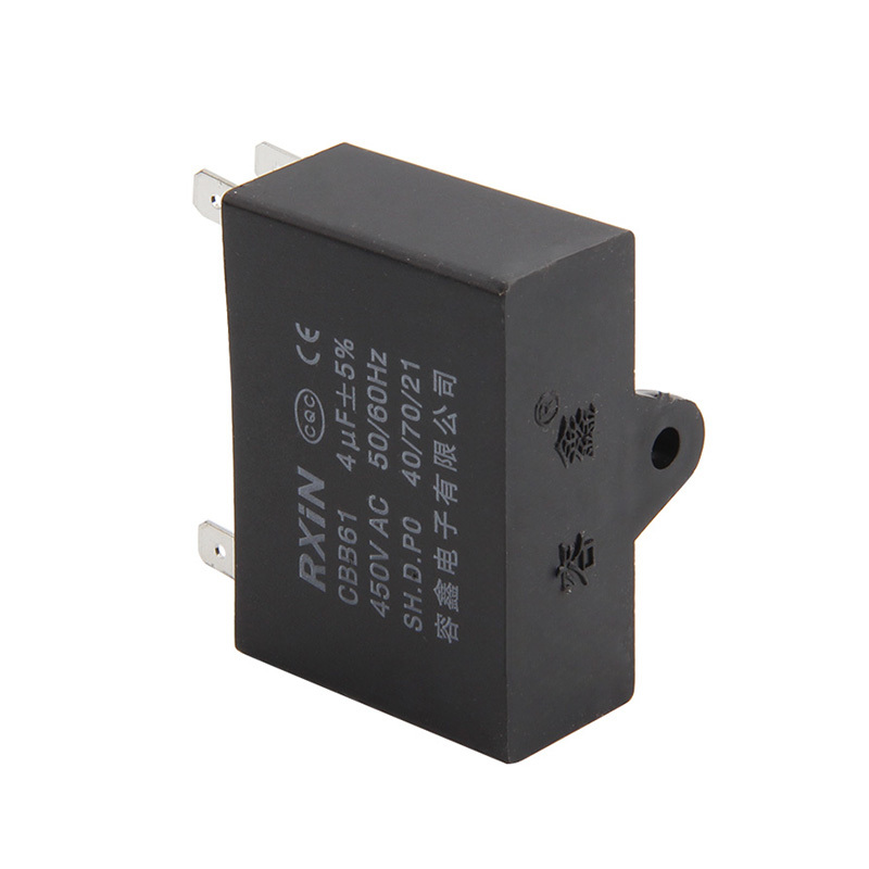 RXIN CBB61 4uf450VAC Motor Run Capacitor 4uf 450VAC Fan Capacitor Motor starting Capacitor