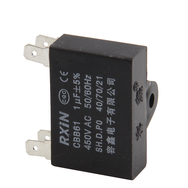 RXIN CBB61 1UF450VAC Motor Run Capacitor 1.0UF 450VAC Fan Capacitor Motor starting Capacitor