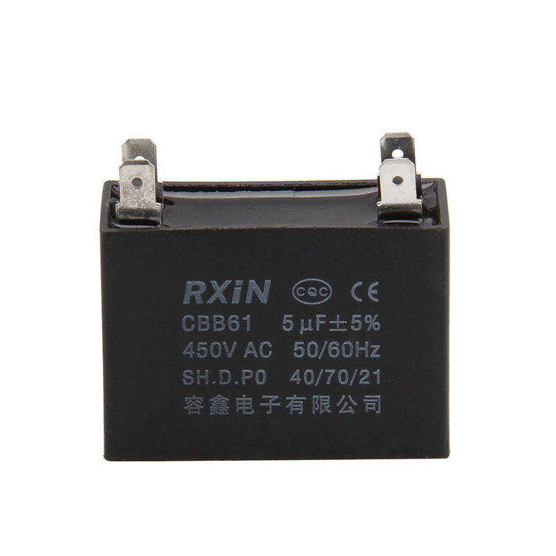 RXIN CBB61 5uf450VAC Motor Run Capacitor 5uf 450VAC Fan Capacitor Motor starting Capacitor