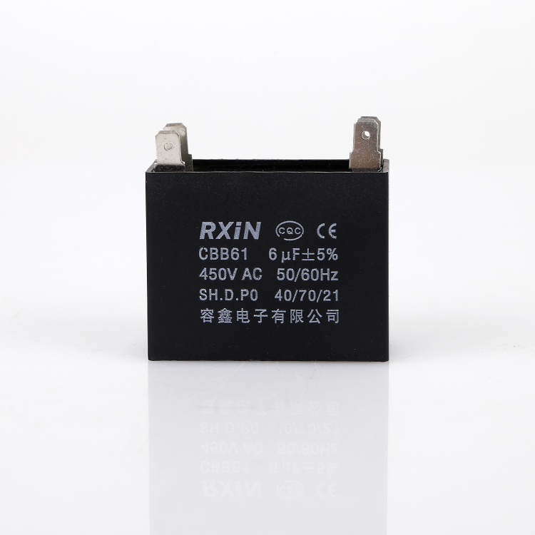 RXIN CBB61 6uf450VAC Motor Run Capacitor 6uf 450VAC Fan Capacitor Motor starting Capacitor