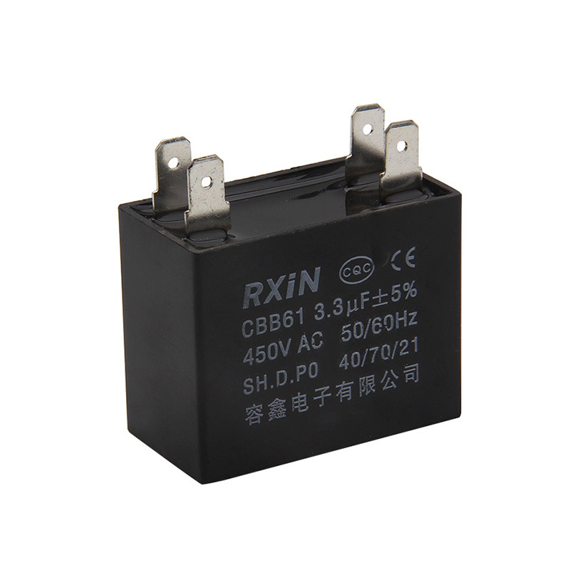 RXIN CBB61 3.3uf450VAC Motor Run Capacitor 3.3uf 450VAC Fan Capacitor Motor starting Capacitor