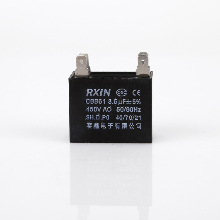 RXIN CBB61 3.5uf450VAC Motor Run Capacitor 3.5uf 450VAC Fan Capacitor Motor starting Capacitor