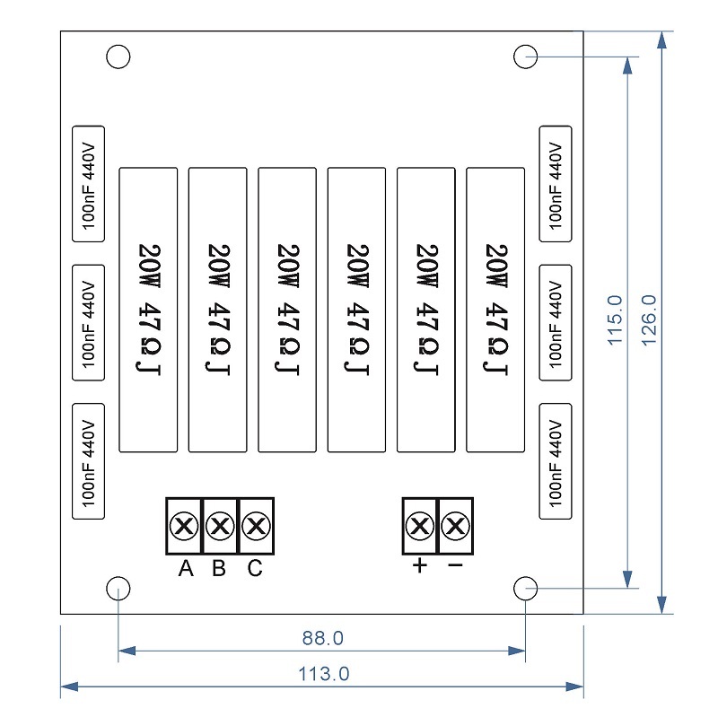 RC Sunbber FOR Thyristor and Diode Module Rectifier