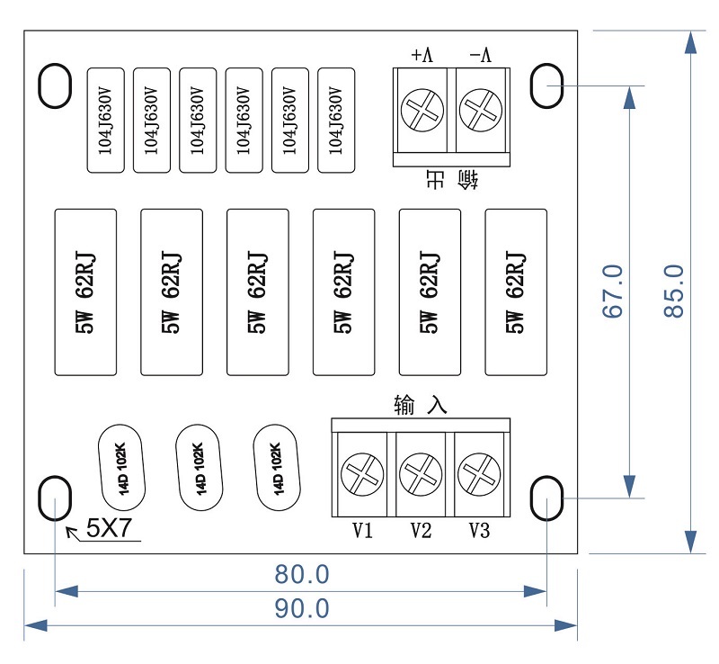 RC Sunbber FOR Thyristor and Diode Module Rectifier