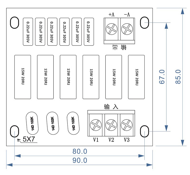 RC Sunbber FOR Thyristor and Diode Module Rectifier