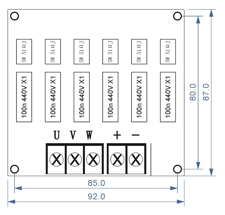 RC Sunbber FOR Thyristor and Diode Module Rectifier