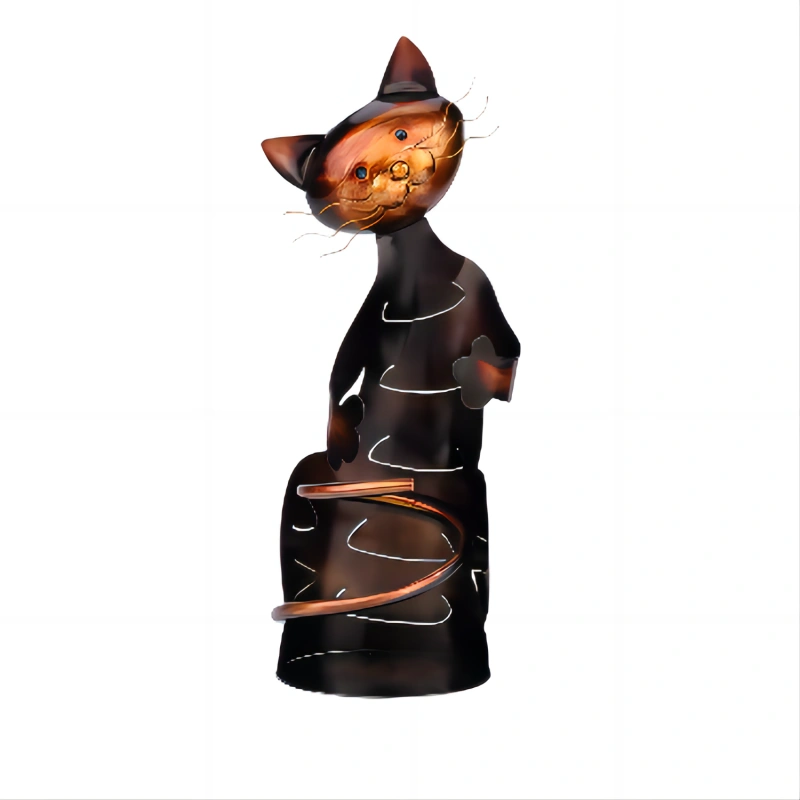 Cat Wine Bottle Holder Stand Tabletop Metal Bottle Wine rack for Wine Storage Gift for Kitchen Home Table Decor Wine Gifts and Accessories for Wine Lovers