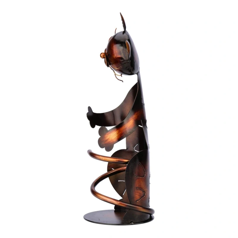 Cat Wine Bottle Holder Stand Tabletop Metal Bottle Wine rack for Wine Storage Gift for Kitchen Home Table Decor Wine Gifts and Accessories for Wine Lovers