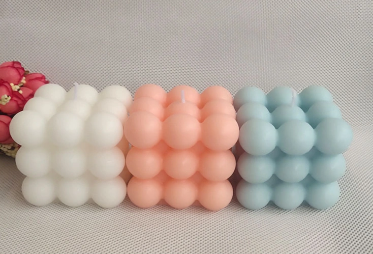 Rubik's Cube Scented Candle (White Freesia)