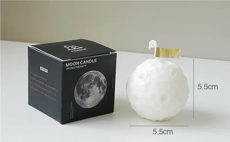 Moon scented candle White English pear freesia