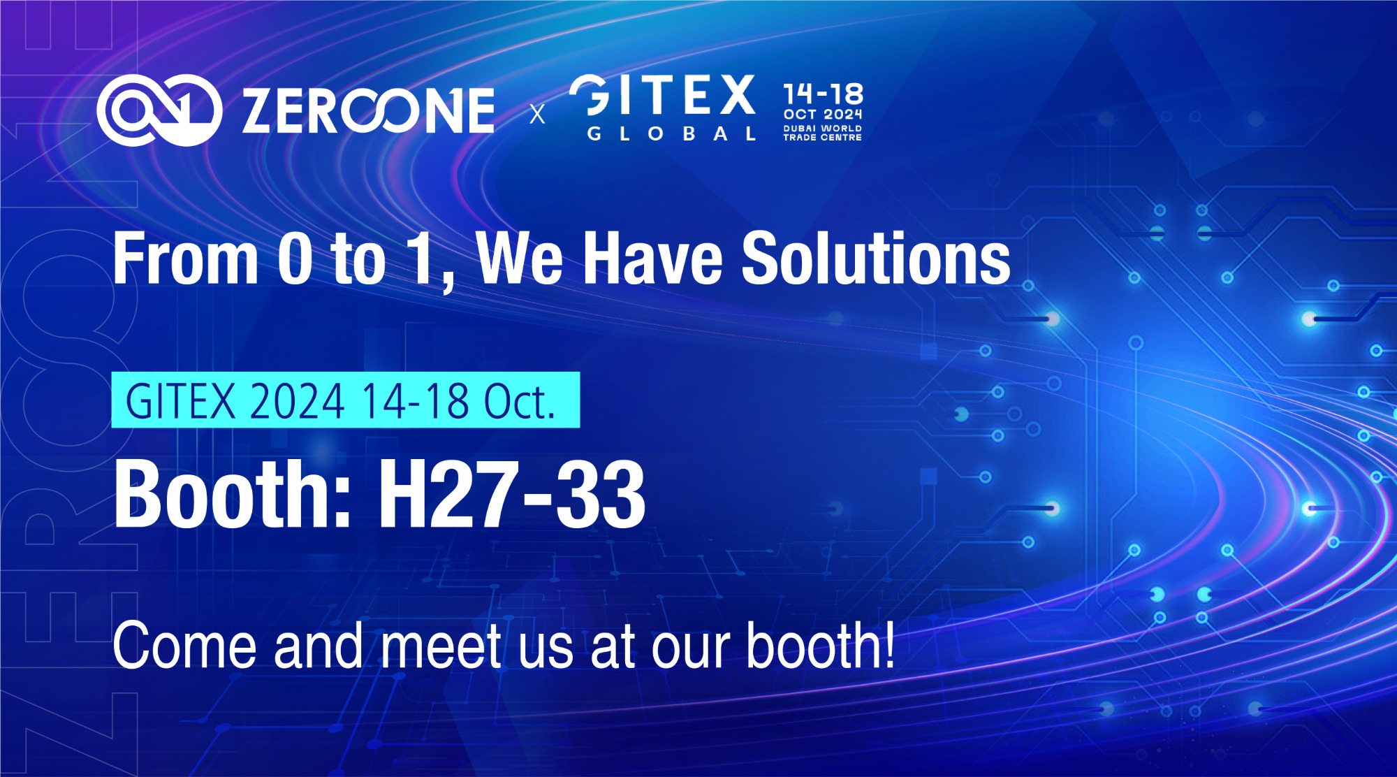 01PCB will participate in GITEX GLOBAL from October 14th to 18th, 2024.