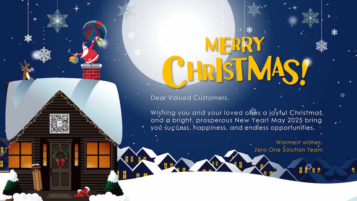 Looking Ahead to 2025: A Bright Future Together – Merry Christmas from Zero One Solution Limited