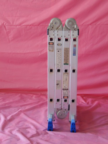 Thickened folding engineering ladder