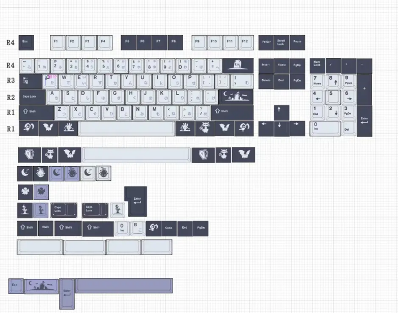 nrd NEST artisan keycap case midnight - PC周辺機器