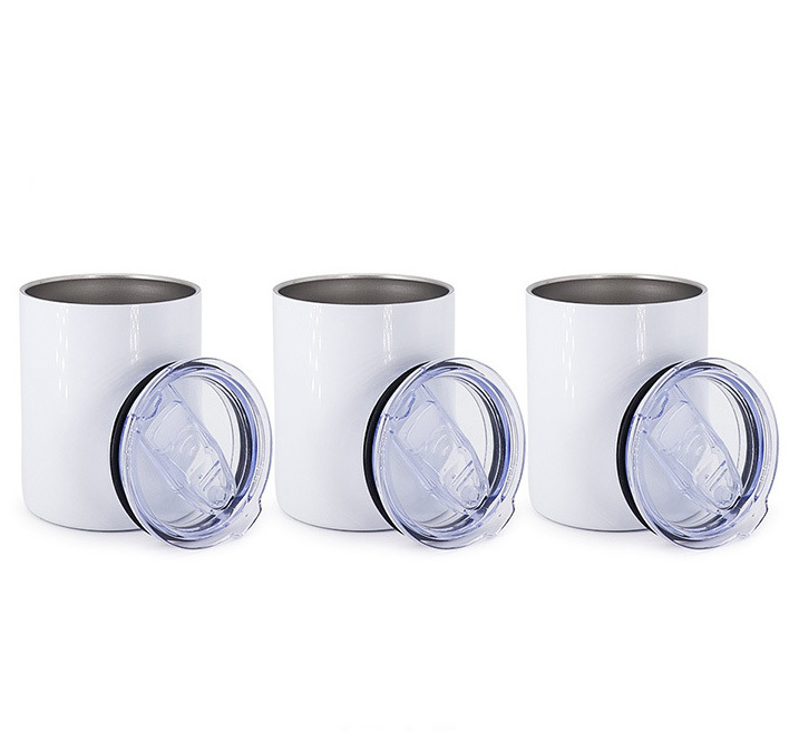 10oz Sublimation Stainless Steel Low-ball Travel Mug without Handle