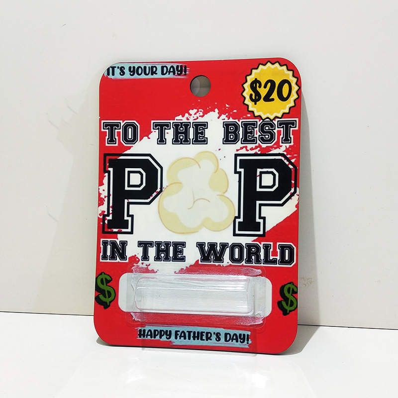 4*6 inch Sublimation Plastic MDF Money Holder