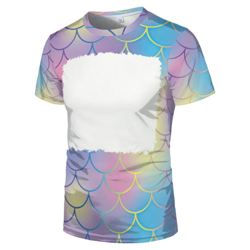 China RTS NEW Sublimation Faux Bleach T-shirt Free Shipping (20PCS/50PCS)