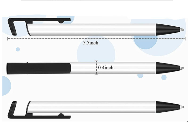 Sublimation White Pen with Shrink Wrap (50pcs)