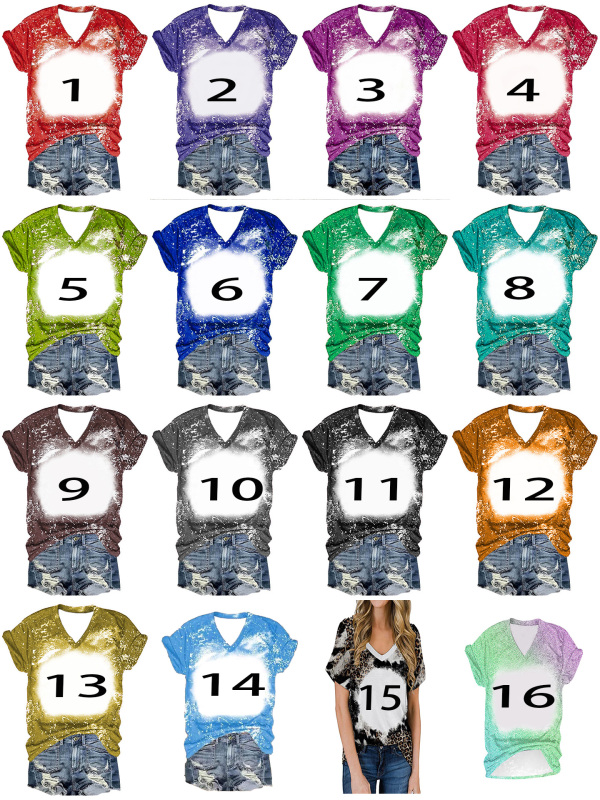NEW Sublimation Bleached T-shirt Sublimation Cloth