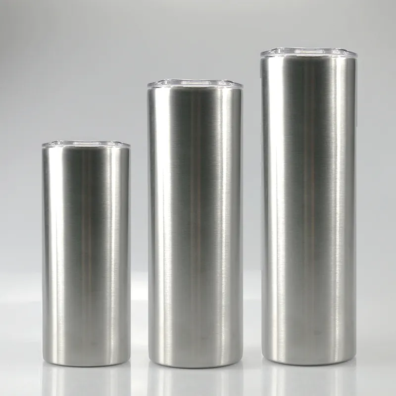 15oz/20oz/30oz Sublimation Stainless Steel Straight Tumbler Skinny