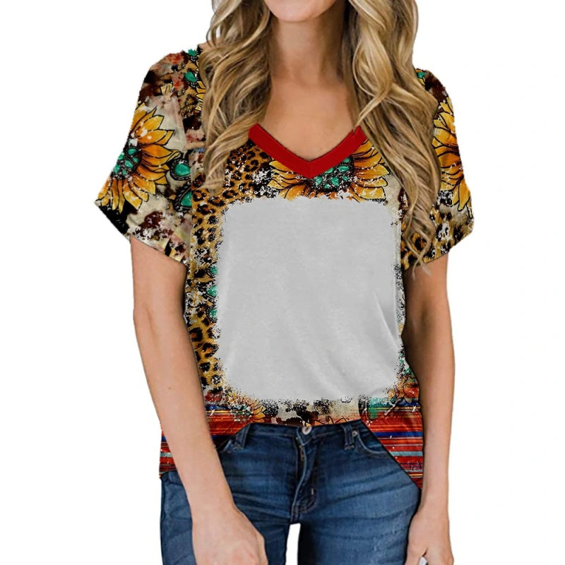 NEW Sublimation Bleached T-shirt Sublimation Cloth