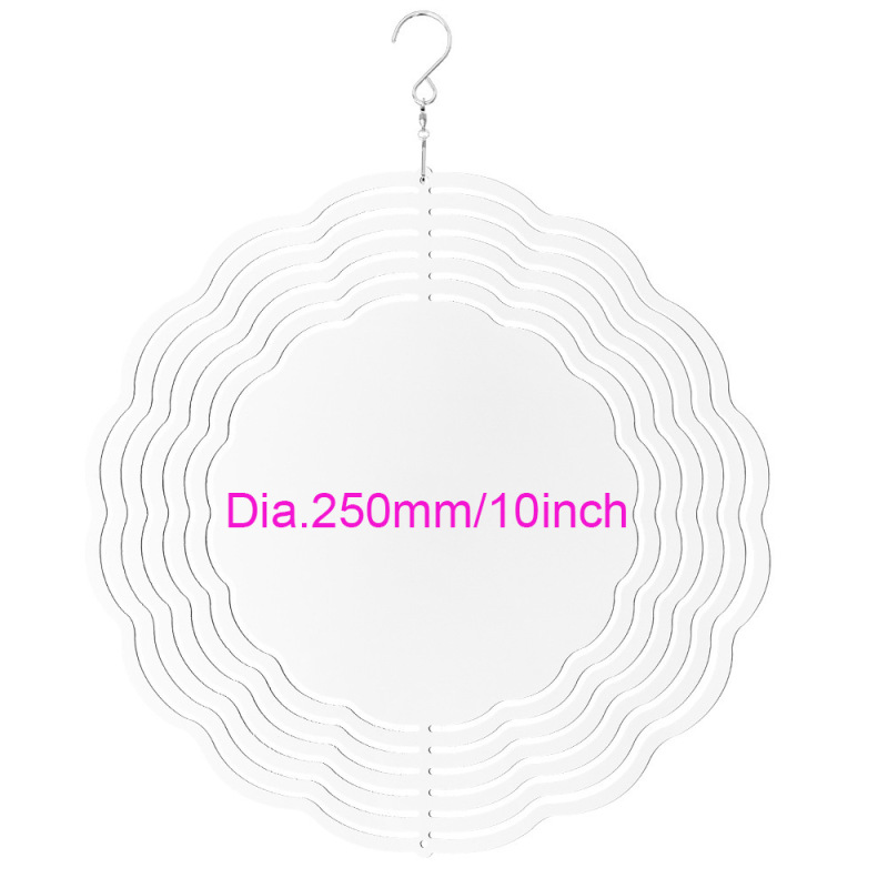 Sublimation Aluminum Wind Spinner 10 inch