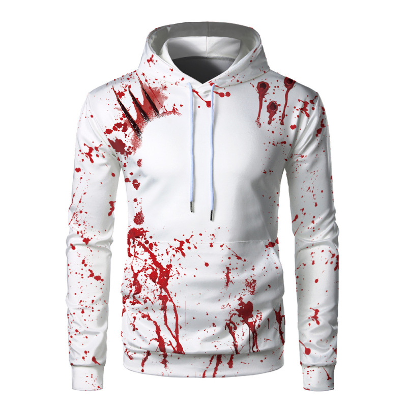 NEW Sublimation Bleached Long Sleeve Hoodies Sublimation Cloth