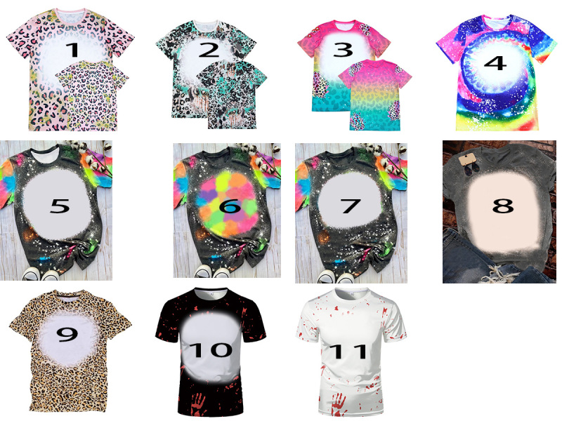 NEW Sublimation Bleached T-shirt Sublimation Cloth