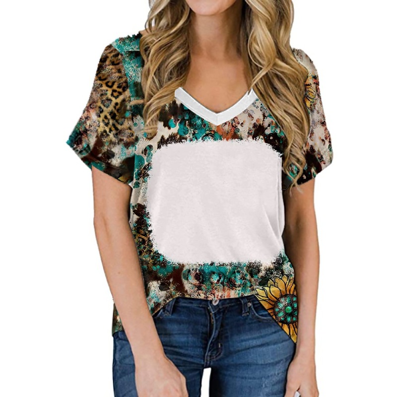 NEW Sublimation Bleached T-shirt Sublimation Cloth