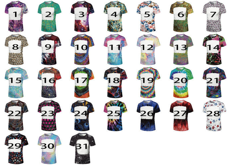 NEW Sublimation Cloth Bleached T-shirt