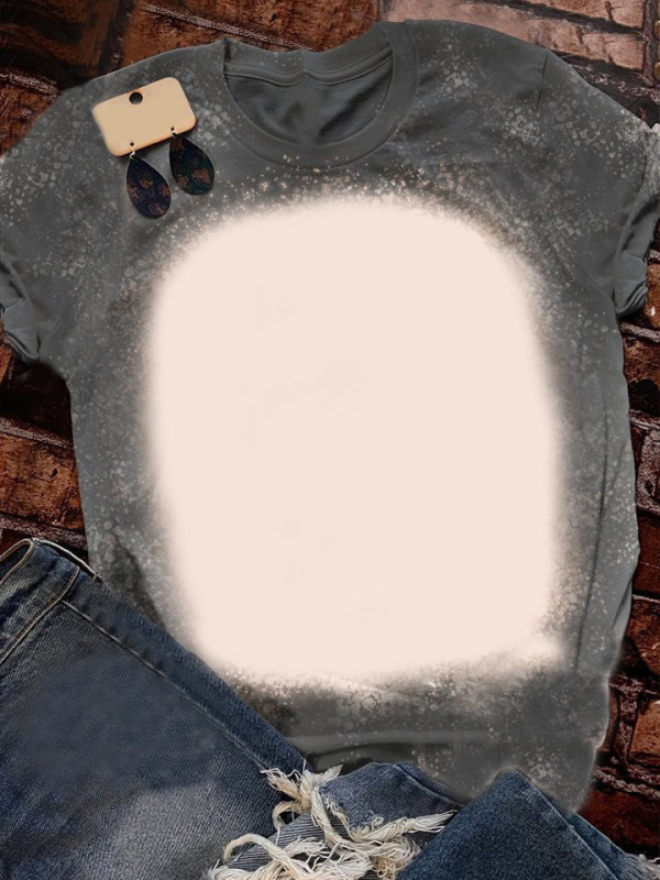 NEW Sublimation Bleached T-shirt Sublimation Cloth