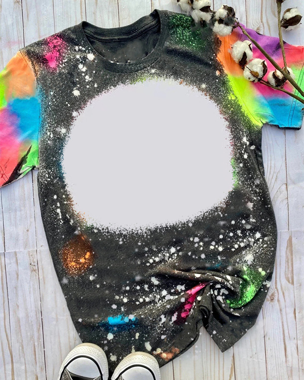 NEW Sublimation Bleached T-shirt Sublimation Cloth