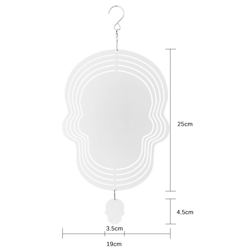 RTS Sublimation Aluminum Double-Side Wind Spinner 10 inch/8 inch Free Shipping(10pcs/20pcs)