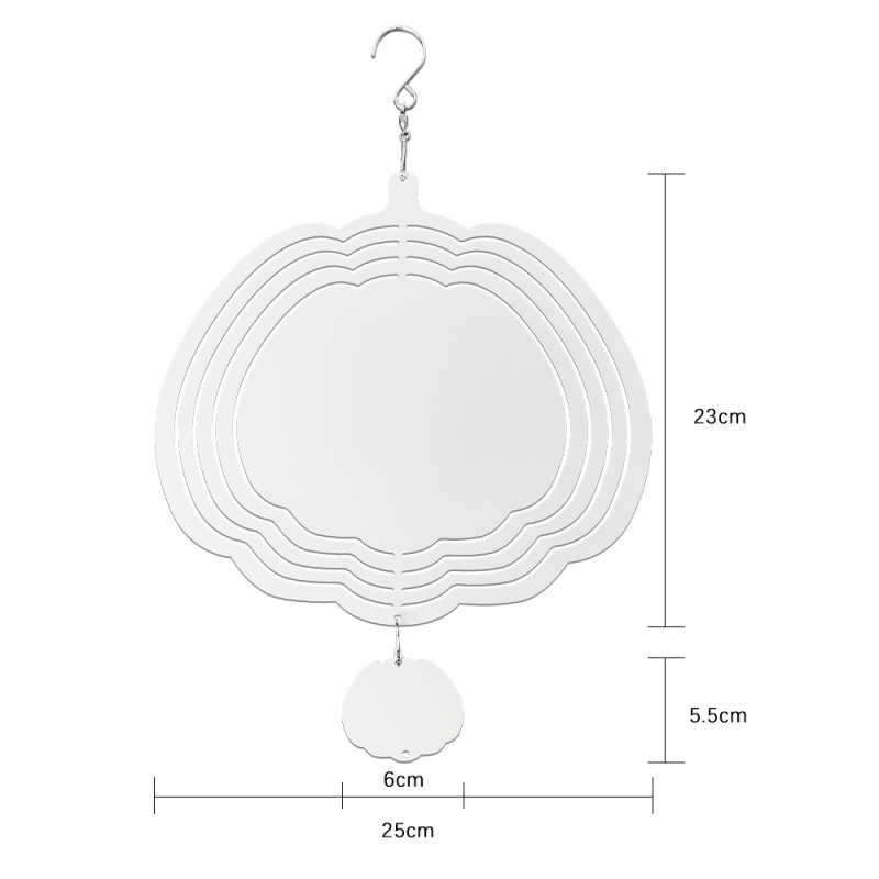 RTS Sublimation Aluminum Double-Side Wind Spinner 10 inch/8 inch Free Shipping(10pcs/20pcs)
