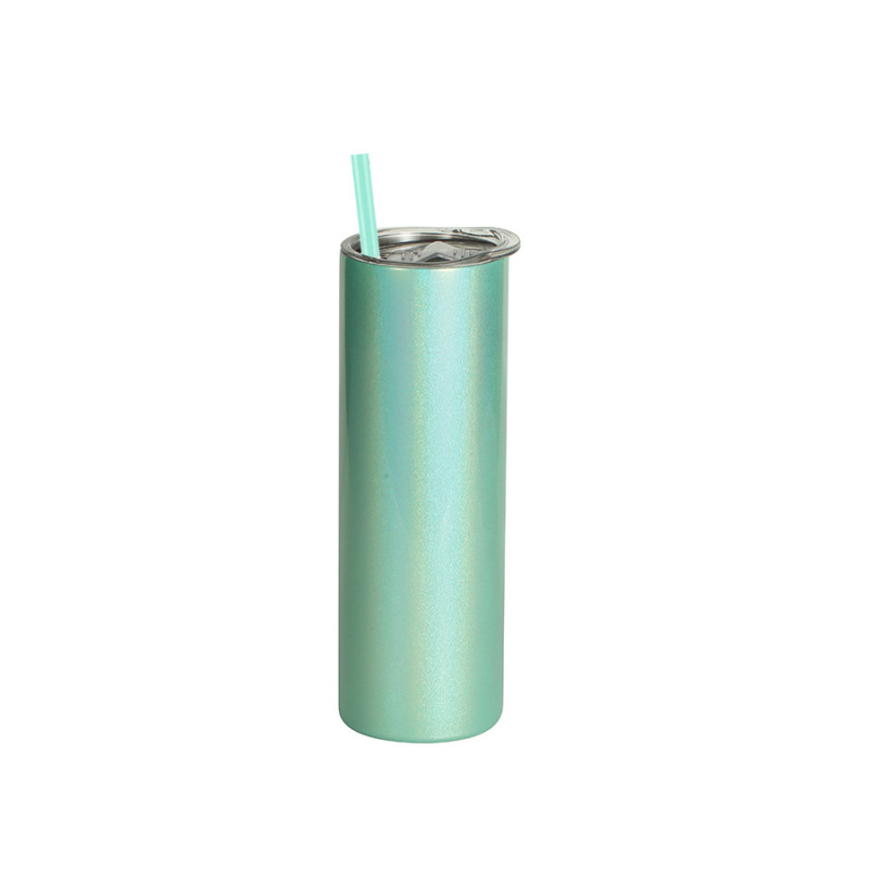 China RTS 20oz Sublimation Straight Glitter Shimmer Tumbler Skinny (25PCS)