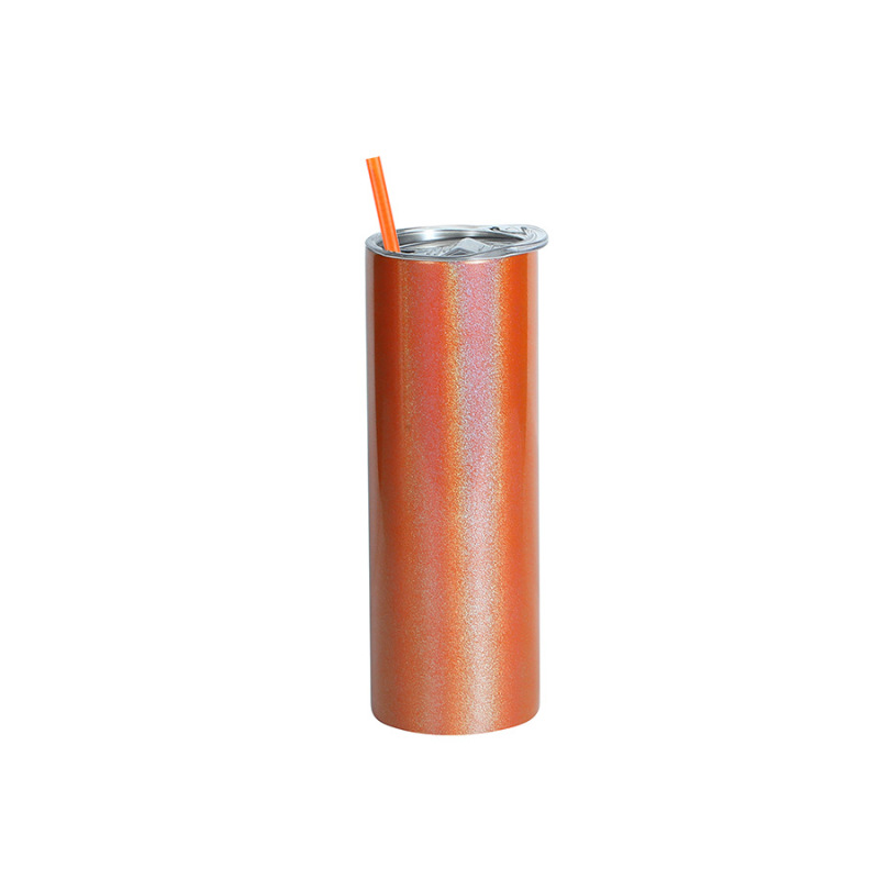 China RTS 20oz Sublimation Straight Glitter Shimmer Tumbler Skinny (25PCS)