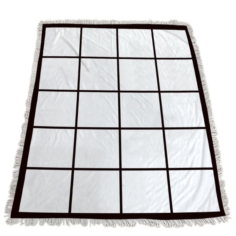 4.9*5.9inch (1.25*1.5m) Sublimation Blanket White Flannel (20PCS)