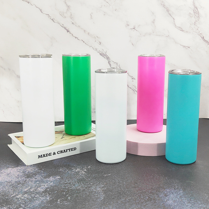 20oz Stainless Steel Sublimation Glow in Dark Straight Tumbler