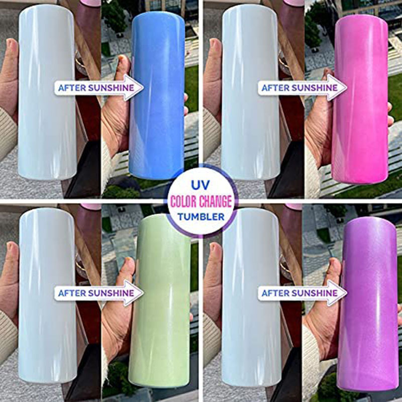 20oz Sublimation UV Color Change Straight Tumbler
