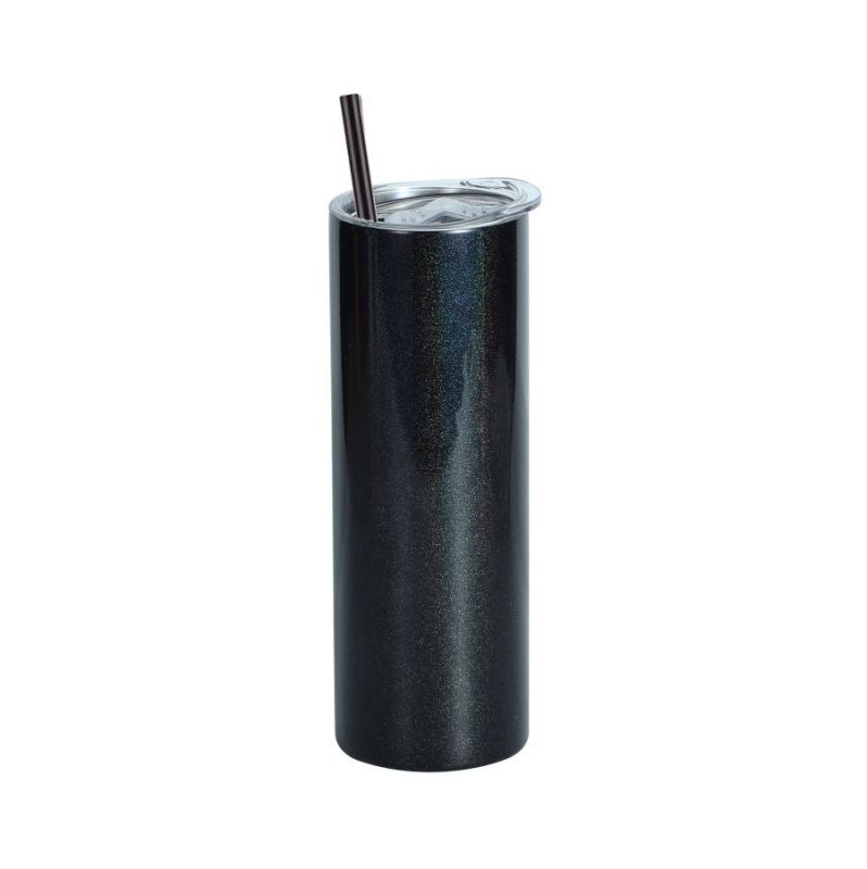 20oz Stainless Steel Sublimation Straight Glitter Shimmer Tumbler Skinny