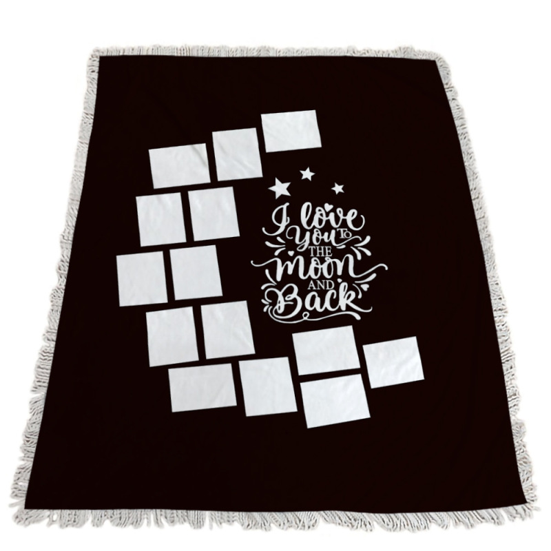 4.9*5.9inch (1.25*1.5m) Sublimation Blanket White Flannel (20PCS)