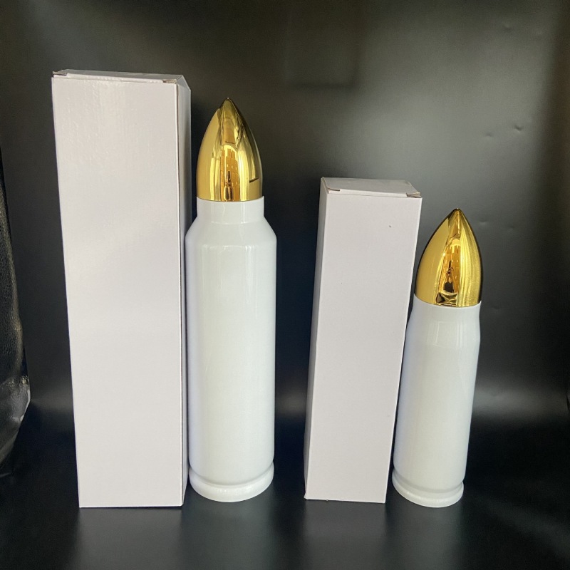 500ml/1000ml Stainless Steel Sublimation Bullet Tumbler