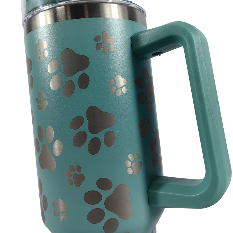 40oz Laser Dog Paw Print Mug (MOQ 5pcs/Color)