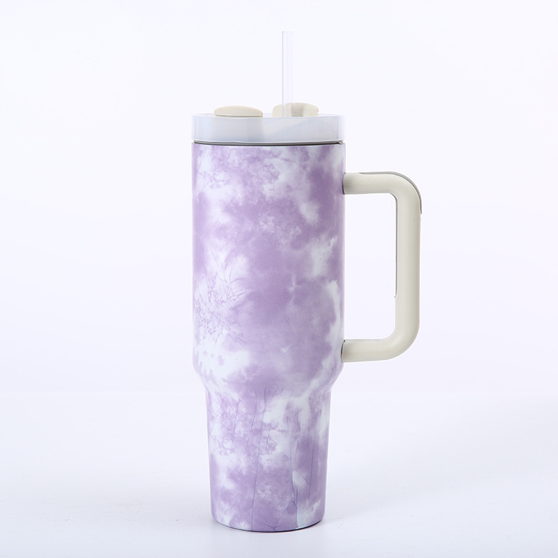 40oz Stainless Steel Leopard Cow Print  Mug (MOQ 5pcs/Color)