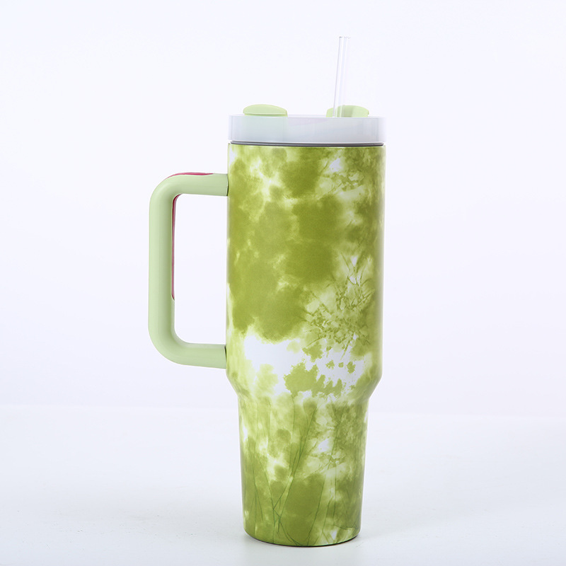 40oz Stainless Steel Leopard Cow Print  Mug (MOQ 5pcs/Color)