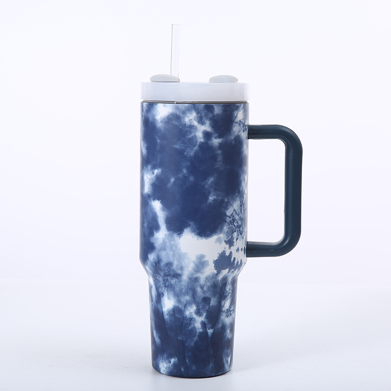 40oz Stainless Steel Leopard Cow Print  Mug (MOQ 5pcs/Color)