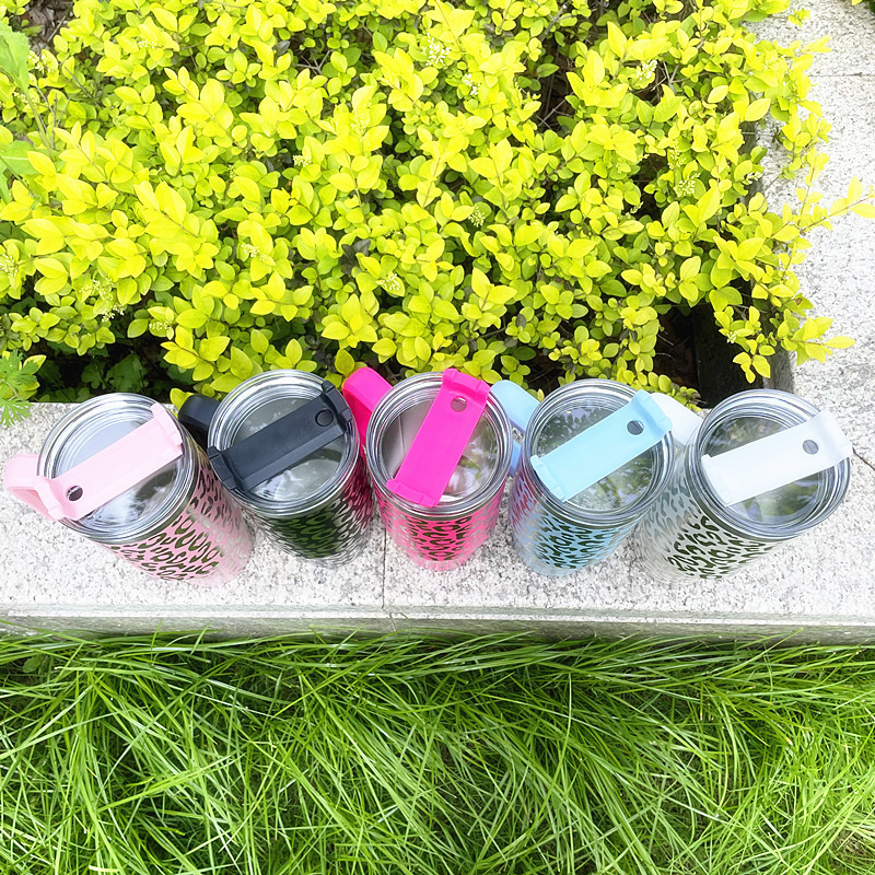 NEW 40oz Stainless Steel Shimmer Leopard Mug (25PCS)