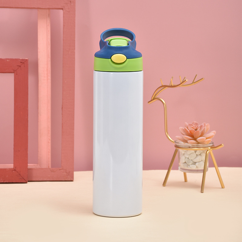 NEW Color 600ml Sublimation Bounce Pop-up Kids Tumbler Water Bottle